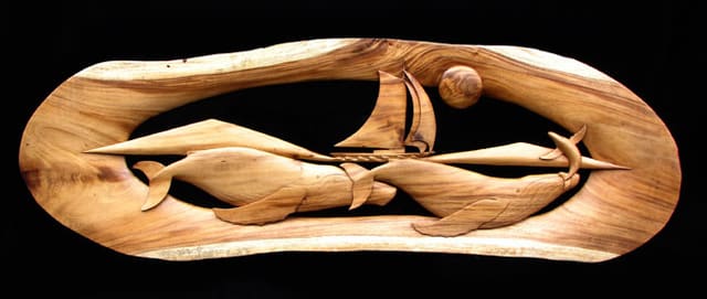 Sailing the Spirit of Maui, 67" x 21"