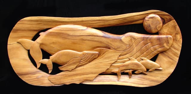 Mother and Calf with Escort, an earlier work by Shiner Bruce Whitaker